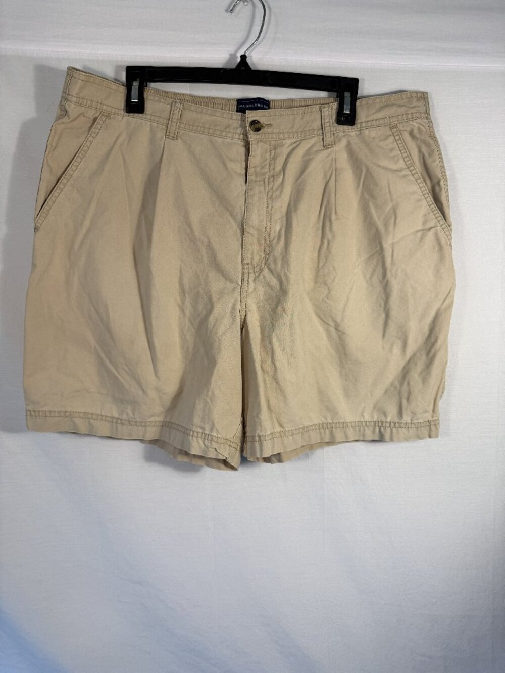 Saddlebred Men 38 Khaki Chino‎ Twill Shorts